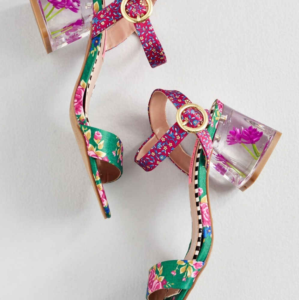Not for sale looking to buy these!! BETSY JOHNSON BLOCK HEEL
